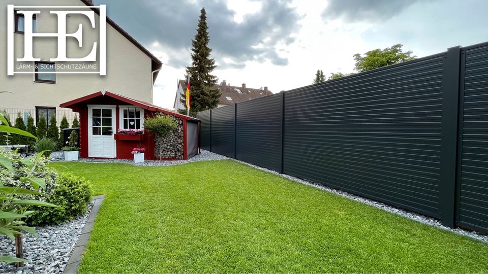 Hecke gerodet? Massiver Sichtschutzzaun mit LEDs - Alu - HE in Schloß Holte-Stukenbrock