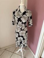Kleid Hemdbluse schwarz weiß Blume 38 40 M L Sommer Urlaub Büro Kiel - Mitte Vorschau