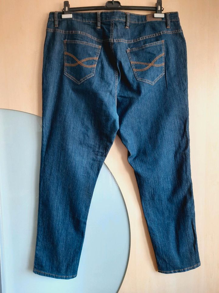 Dunkelblaue Stretch-Jeans gerader Schnitt John Baner Gr. 50 in Hamburg