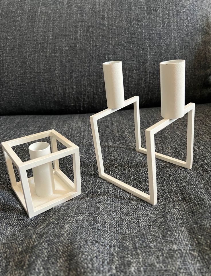 Zwei Kerzenständer Design by Lassen *Eames*Bauhaus*Minimalismus in Wiesbaden