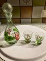Likörflasche neu mit Gläser Flasche Dessertweinflasche handbemalt Baden-Württemberg - Wangen im Allgäu Vorschau