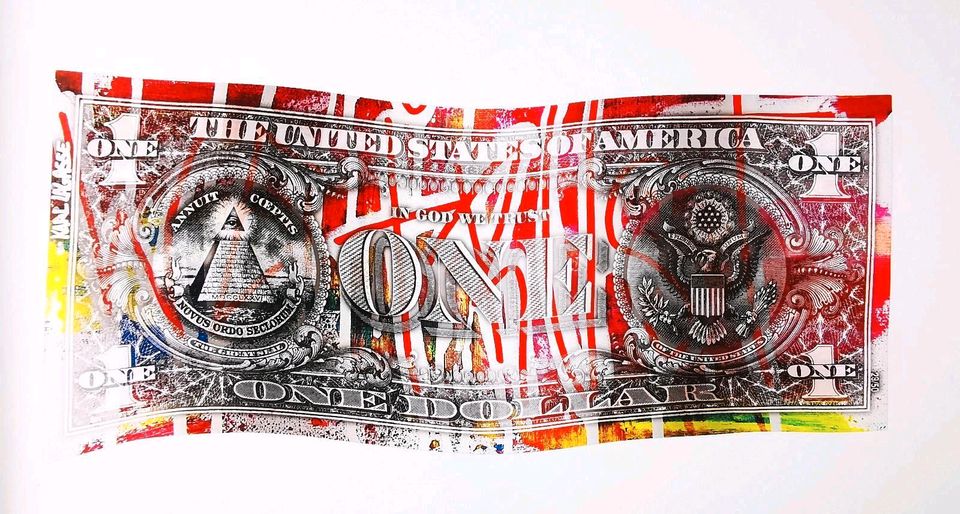 Karl Lagasse Pop Art-Dollar 30 Moderne Kunst Bild Signiert 5/33 in Herne