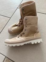 Beige Segeltuch Boots Gr. 37 (38) Hessen - Bensheim Vorschau