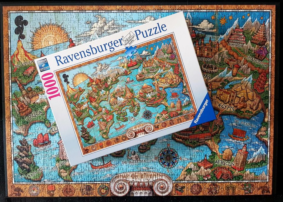 RAVENSBURGER Puzzle MYSTERIEUS ATLANTIS 1000 Teile wie neu in Wülfrath