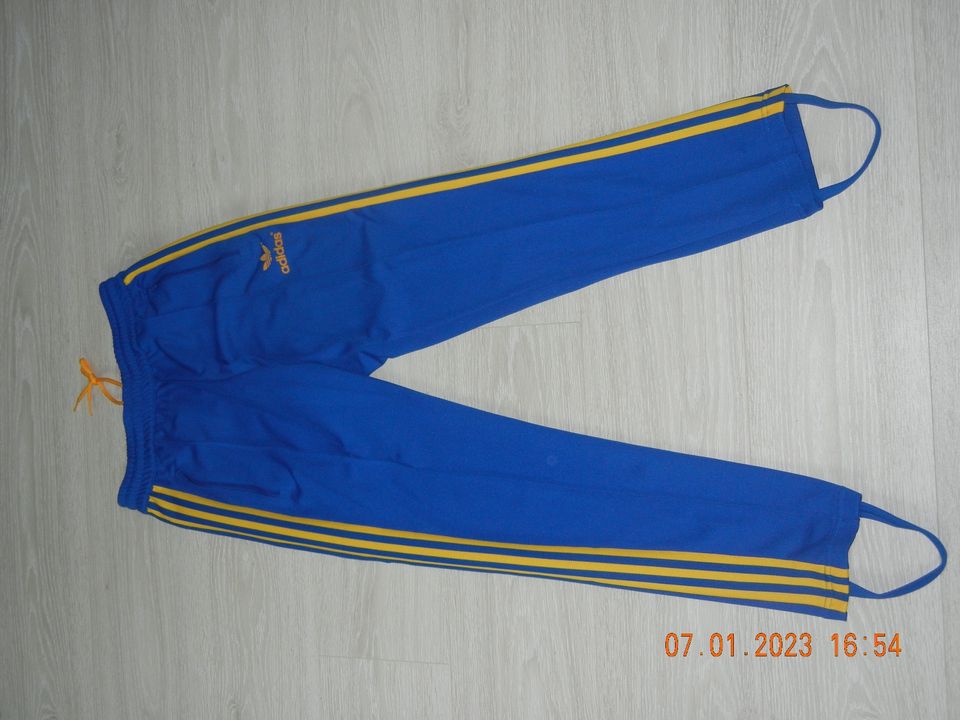 ADIDAS 70´s Retro Trainingsanzug gelb blau in Hamburg