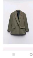 Oversize-Blazer von Zara in Khaki Bayern - Augsburg Vorschau