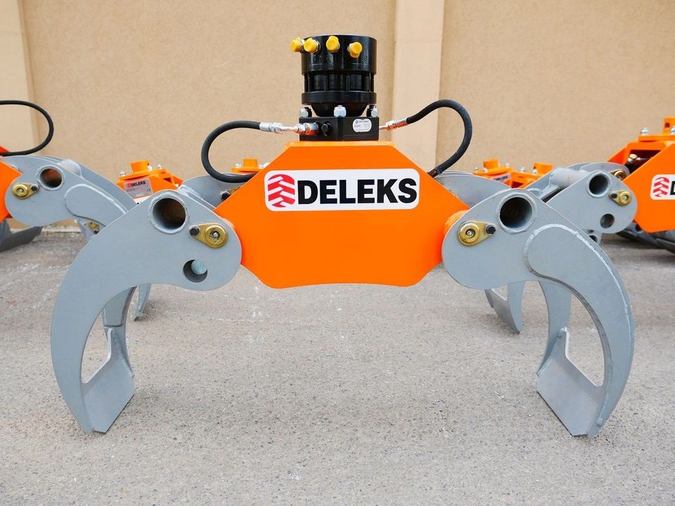 DELEKS® DK-11C+GR-30FF Holzzange, Holzgreifer mit Rotator für Min in Pfaffenhofen a. d. Glonn