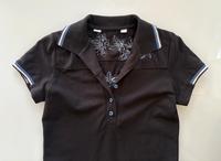 Pique Polo Kurzarm Kleid mit Rückenstickerei Gr. XS Schwarz Baden-Württemberg - Heilbronn Vorschau