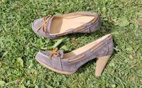 Schuhe Pumps High Heels Gr. 39 in blaugrau Bayern - Lautertal Vorschau