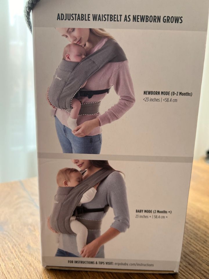 Ergobaby Embrace Babytrage grau in Viersen