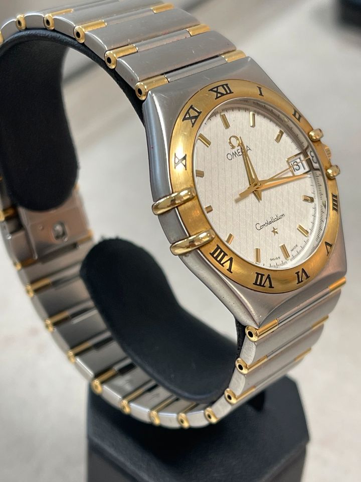 Omega Constellation Stahl Gold 34mm Full Set Quartz in Andernach