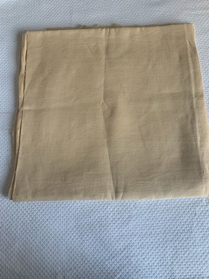 Stoff Leinen Original Jil Sander 1.45x 1.60m honigfarben Vintage in Ahrensburg