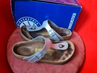 Birkenstock Gizeh Gr. 38 Silber  Inklusive Versand Nordrhein-Westfalen - Langenfeld Vorschau