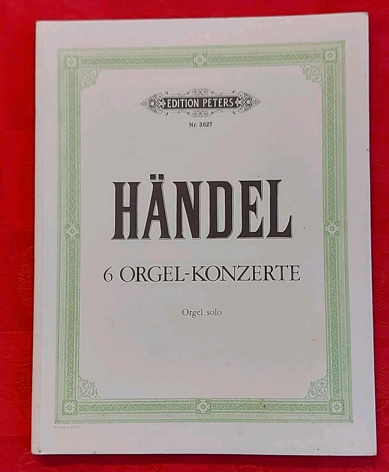 Händel, 6 Orgelkonzerte, Noten für Orgel in Norderstedt