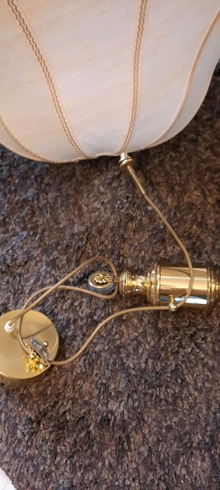 Esszimmer Lampe Vintage Messinggewicht Höhenverstellbar in Puderbach