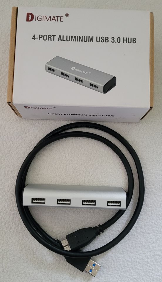 4-Port USB 3.0 Hub aus Aluminium von Digimate in Bamberg