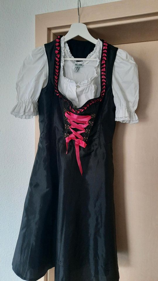 Dirndl in schwarz-pink, Gr. 38 in Stuttgart