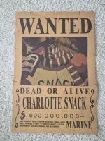 One Piece Poster WANTED CHARLOTTE SNACK, Ca.36cm H., ca.25,5cm B Nordrhein-Westfalen - Recklinghausen Vorschau