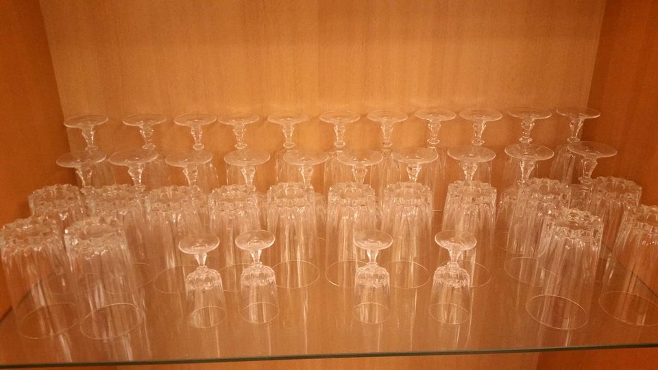 39 "Crystal d´Arques“-Gläser aus den 70ern - ABHOLUNG in Stuttgart