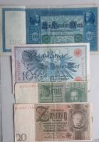 Reichsbanknoten 21 Scheine diverse Werte zusammen 39 Euro Nordrhein-Westfalen - Lennestadt Vorschau