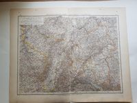 Elsass Lothringen Baden Württemberg Rheipfalz Landkarte von 1899 Baden-Württemberg - Leonberg Vorschau