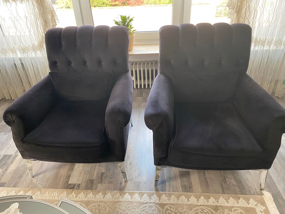 Chesterfield Sofa Garnitur in Neunkirchen Siegerland