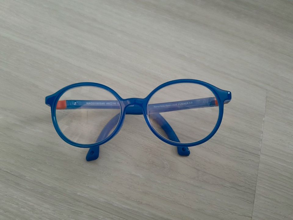 NANOVista Kinderbrille, Brille, Flicker 3.0, blau, wie neu in Marburg