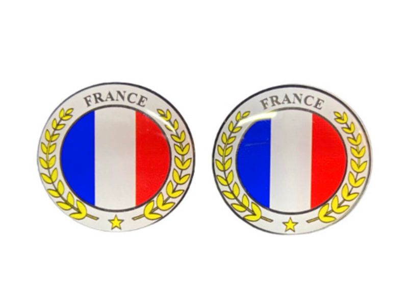 2x Frankreich France Sticker Gewölbte Emblem Fahne Logo Aufkleber in  Baden-Württemberg - Böblingen | Tuning & Styling Anzeigen |   Kleinanzeigen