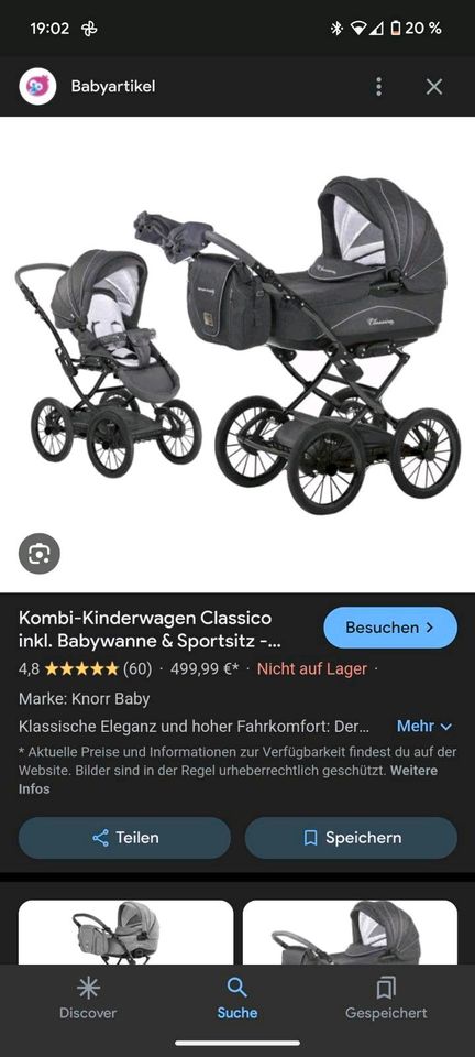 Kinderwagen Knorr Baby classico in Coerde