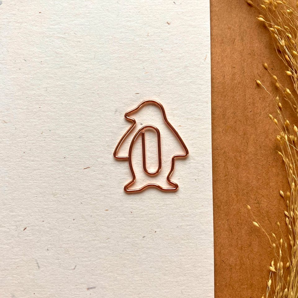 Büroklammern • Pinguin Weihnachten Adventskalender • rosé gold in Köln