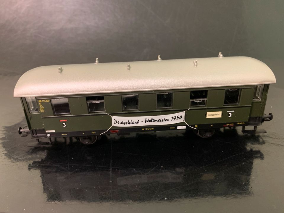 Märklin Personenwagen 3. Kl. Deutschland Weltmeister 1954, PMS in Wipperfürth