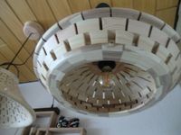 Holzlampe gedrechselt , open segments, UFO Lampe Baden-Württemberg - Reilingen Vorschau