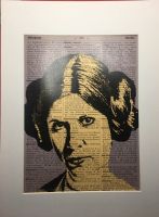 Star Wars: “Prinzessin Leia“ Print auf Buchseite im Passepartout Stuttgart - Vaihingen Vorschau