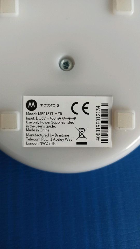 Motorola MBP161TIMER Baby Freisprecheinrichtung Babyphone Licht in Barntrup