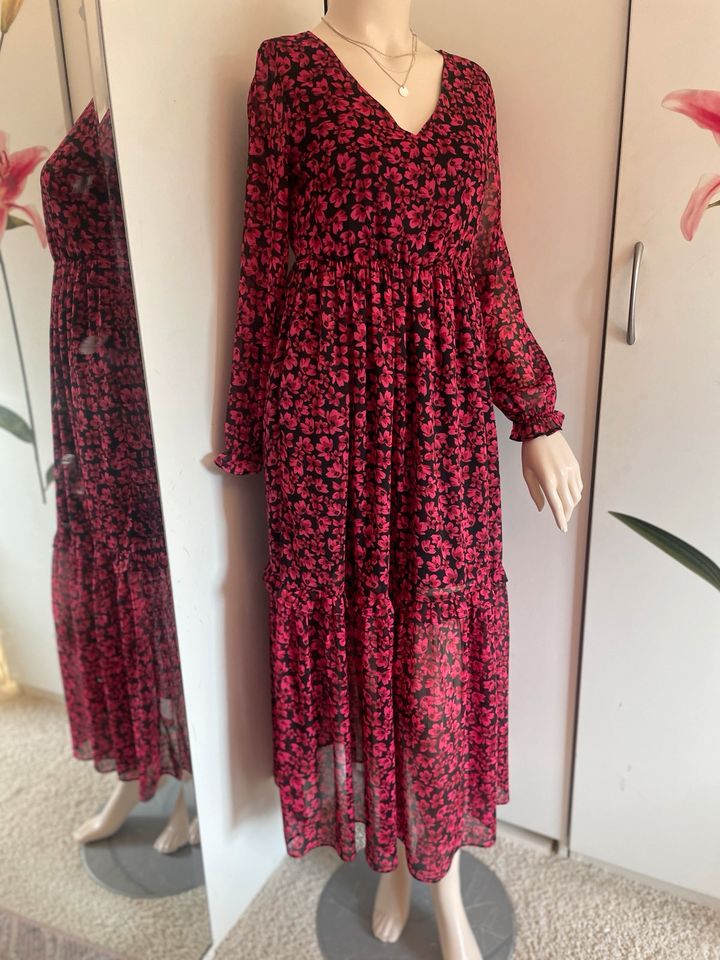 Maxikleid Boho Romantik Orsay S Blumen Print Blogger Ethno in Wedel