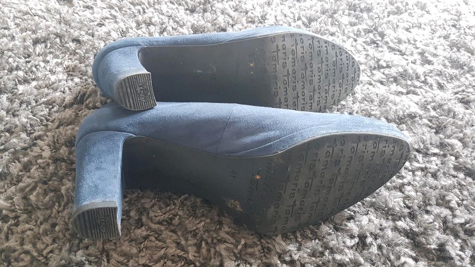 Tamaris Pumps, dunkelblau, Gr.41 wie neu in Oerlenbach