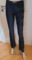 Vintage Designer Schlaghose M Ledereinsatz Stretchhose Bayern - Landshut Vorschau