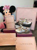 ⭐️ MONNALISA Turnschuhe Leder Glitzer XL Steine NP 160€ Gr. 34 Nordrhein-Westfalen - Greven Vorschau