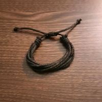Armband Schwarz Geflochten Größenverstellbar Seile Knoten Unisex Hessen - Kassel Vorschau