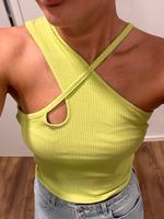 NA-KD One-Shoulder Top, Gr. S 36 Sommer top Summer grün gelb Bayern - Salzweg Vorschau