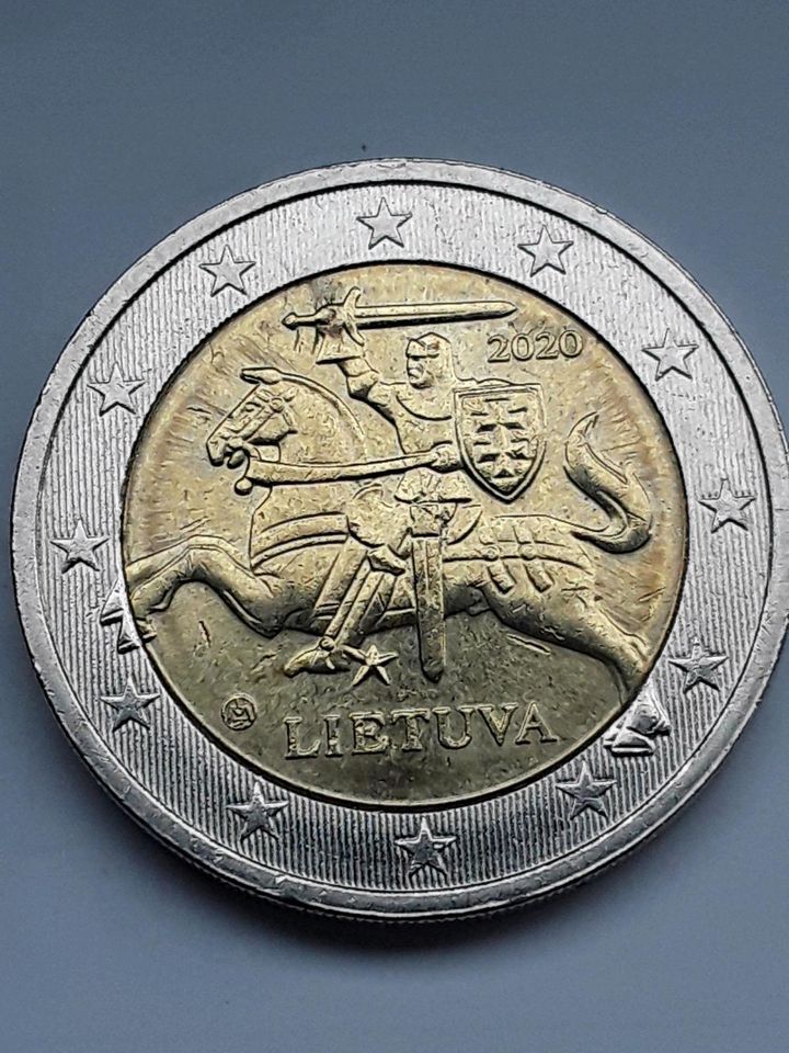 1  und 2 Euro Münzen   Lietuva   mit Mängeln in Hochheim am Main