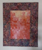 Patchwork Quilt - Herbst-Licht - handgequiltet - 76 x 94 cm Baden-Württemberg - Efringen-Kirchen Vorschau