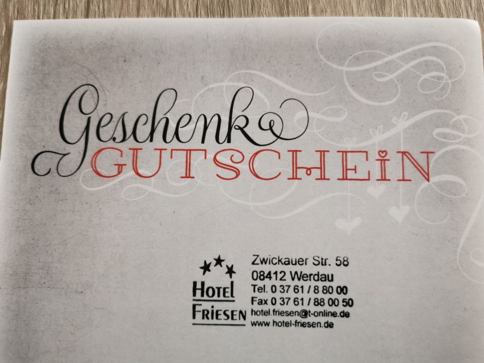 Gutschein Hotel Friesen in Zwickau
