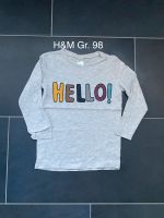 H&M LA Langarm Shirt Gr. 98 Junge grau Hello Baumwolle Niedersachsen - Bohmte Vorschau