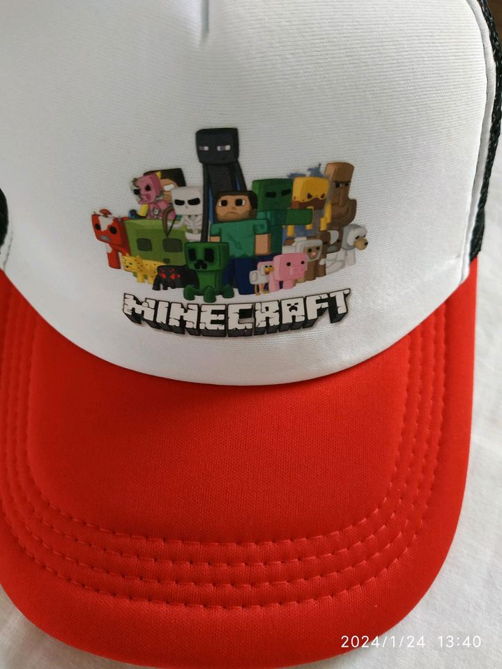 Minecraft Mütze one size hinten zum verstellen in Niederschönenfeld