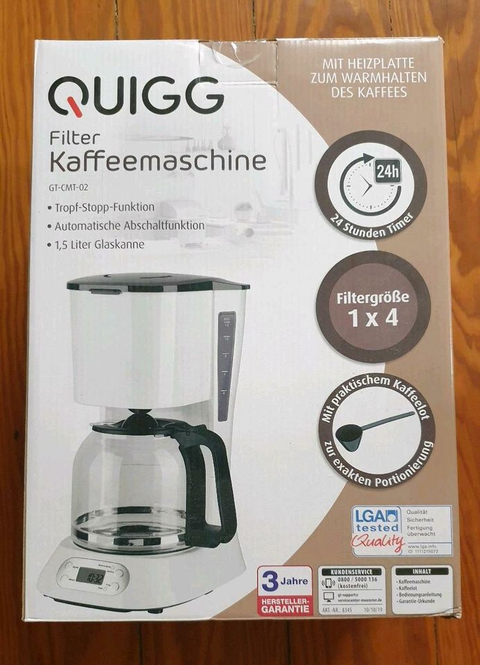 Kaffeemaschine mit Timer, originalverpackt in Hamburg