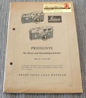 Leica Leitz Sammlungsauflösung Preisliste Komplett Leica 1956 Baden-Württemberg - Salem Vorschau