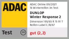 4 Winterreifen DUNLOP SP Winter Response 2 195/65 R15 91T (M+S) in Hannover