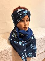 Wickelschal Stirnband neu ♥️ Handmade Blumen blau Bayern - Herzogenaurach Vorschau