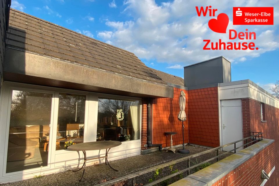 Über den Dächern Wulsdorfs mit 20 m² Dachterrasse in Bremerhaven